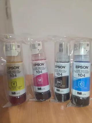 Tintas Epson EcoTank 104 (4 colores)