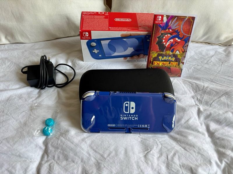 Nintendo Switch Lite Azul + Juego Pokémon afbeelding 5