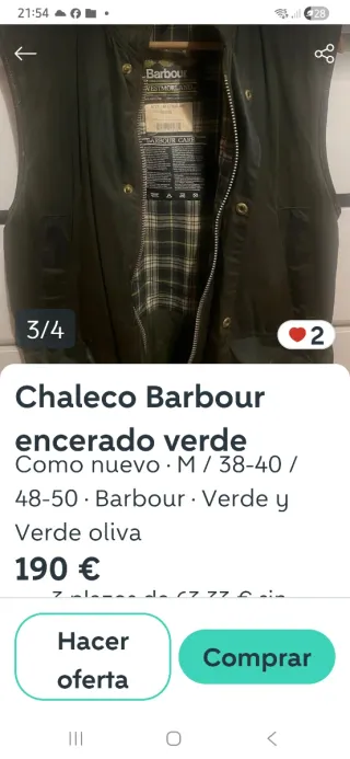 Giubbotto Barbour Westmorland Taglia S