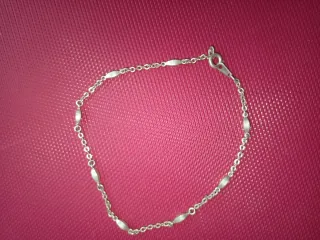 Pulsera de plata con eslabones ovalados