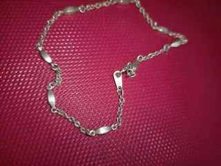 Pulsera de plata con eslabones ovalados