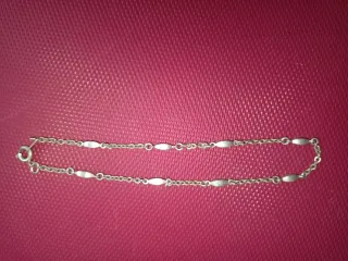 Pulsera de plata con eslabones ovalados