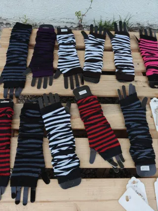 5 paia guanti lunghi