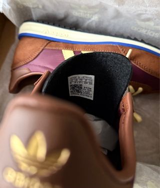 Adidas SL72 burdeos, marrones y amarilla