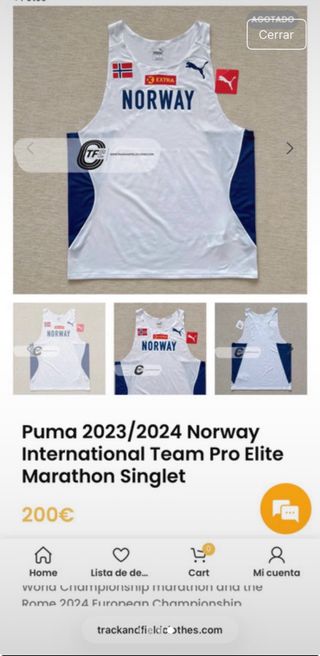 Camiseta atletismo Norway Puma