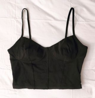Top Corsé Bershka Negro