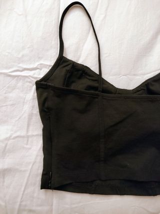 Top Corsé Bershka Negro