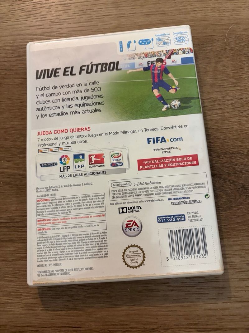 Pack 3 Juegos Wii: PES 2013, FIFA 15, FIFA 09 afbeelding 5