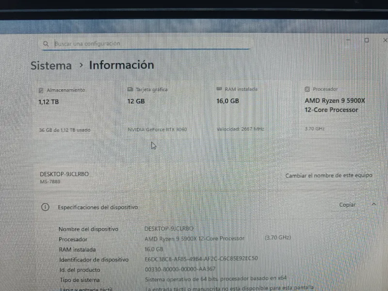 Pc gaming Ryzen 9 5900x afbeelding 3