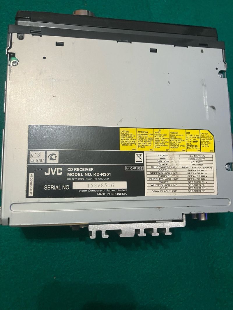 Radio CD JVC KD-R301 Negra afbeelding 3