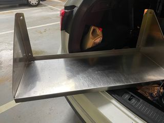 Balda pared acero inoxidable