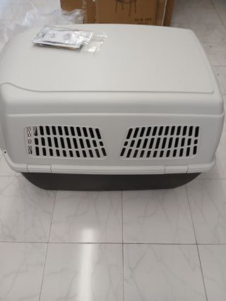 Ferplast Transportín Perro CLIPPER 7, IATA, Transportín para Perros Grandes max 60 Kg, Transportín Rígido, Viaje Mascotas Coche