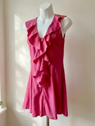 Mono corto fucsia con volants! Effetto wow!