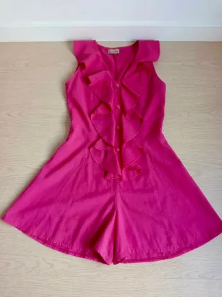 Mono corto fucsia con volants! Effetto wow!