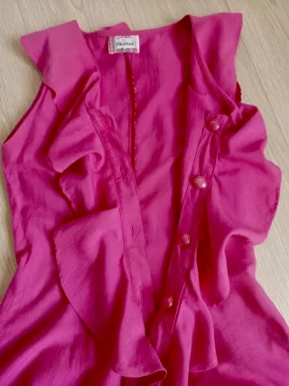 Mono corto fucsia con volants! Effetto wow!