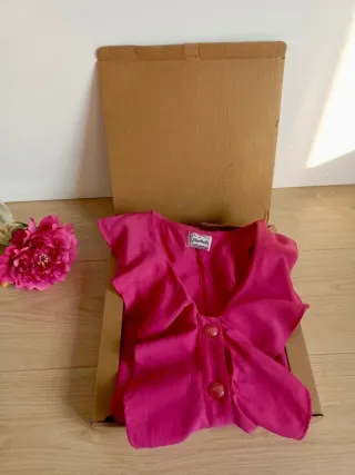 Mono corto fucsia con volants! Effetto wow!