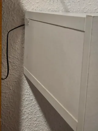 2 Mesitas Flotantes Blancas Madera