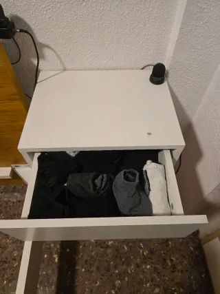 2 Mesitas Flotantes Blancas Madera