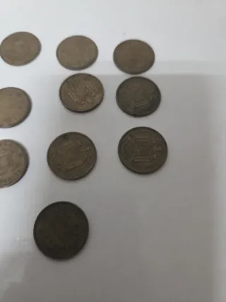 Monedas 1 peseta Franco 1963 estrella 65 lote