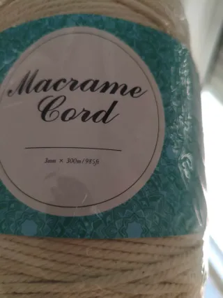 Madeja Cuerda Macramé 3mm x 300m
