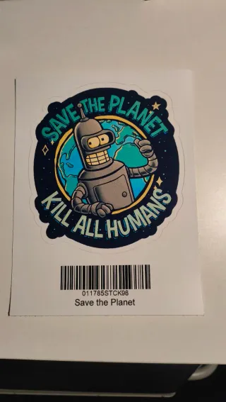 Pegatina "Save The Planet"