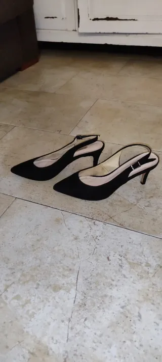 Zapatos de tacón negros talla 38