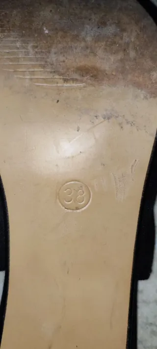 Zapatos de tacón negros talla 38