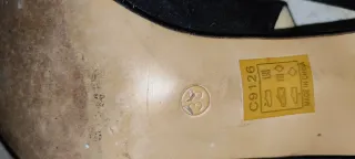 Zapatos de tacón negros talla 38