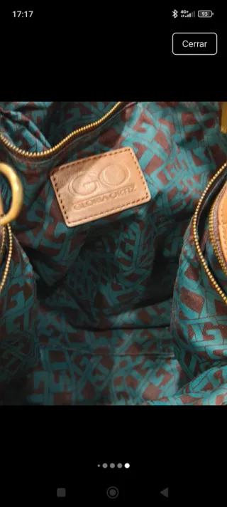 Bolso tote, amplio marca Gloria Ortiz