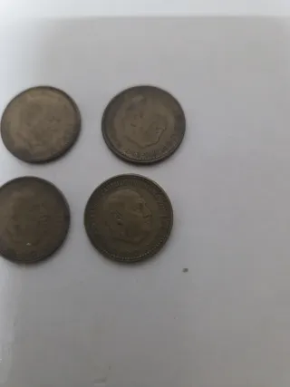 Monedas 1 peseta Franco 1963 estrella 66 lote