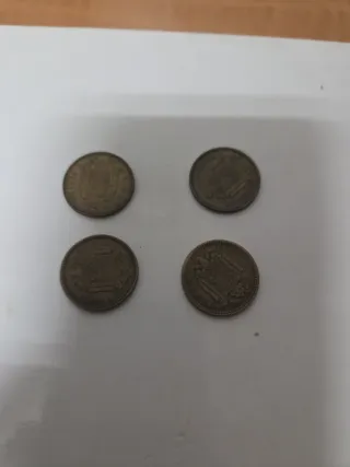 Monedas 1 peseta Franco 1963 estrella 66 lote