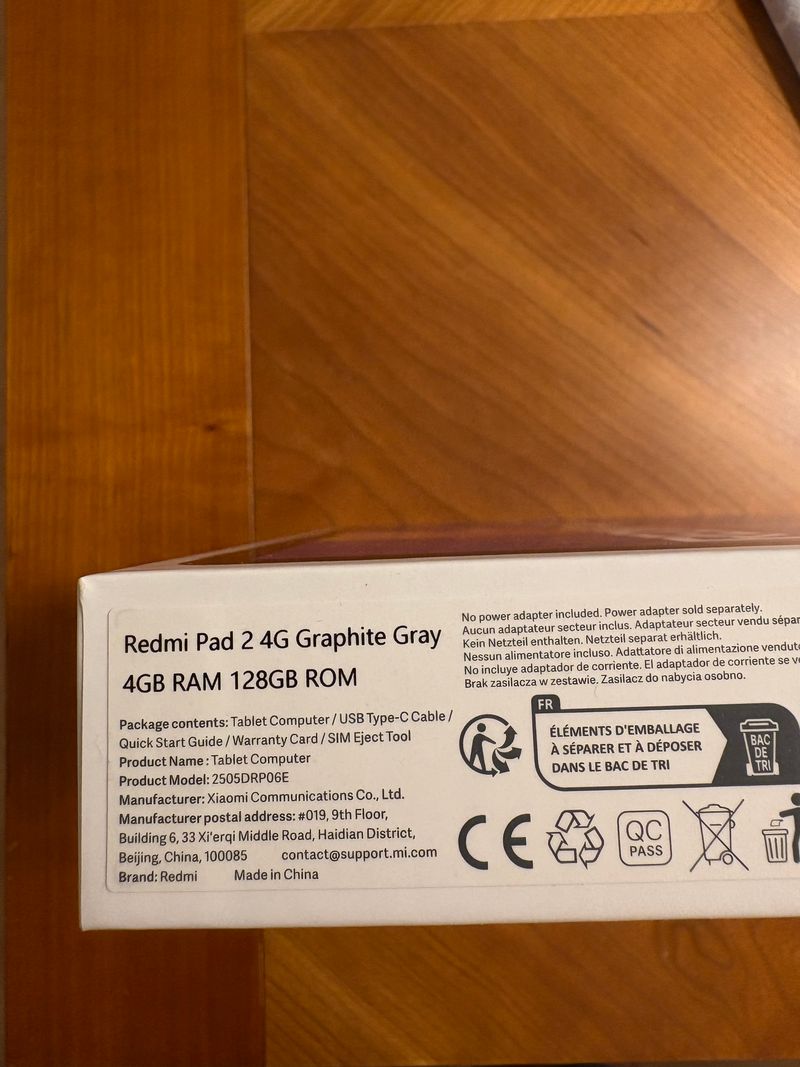 Redmi Pad 2 4G Gris afbeelding 3