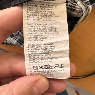 Falda mini tartán Upim plisada Talla S