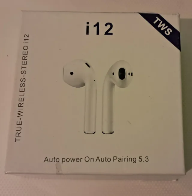 Auriculares i12 TWS Blancos