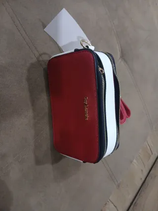 Borsetta tracolla Guy Laroche rossa e bianca