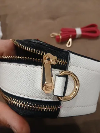 Borsetta tracolla Guy Laroche rossa e bianca