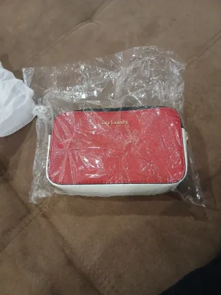 Borsetta tracolla Guy Laroche rossa e bianca