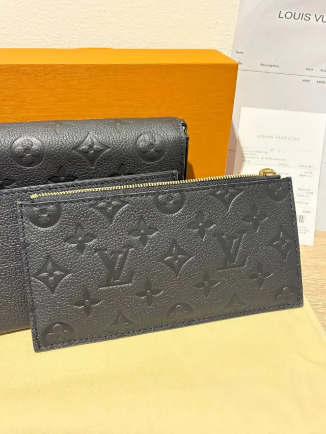 Louis Vuitton Pochette Felicie Negro/Oro