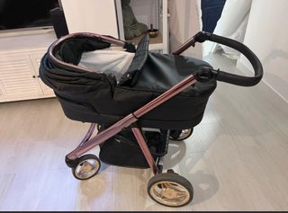 Carro de paseo Bebecar negro y rosa