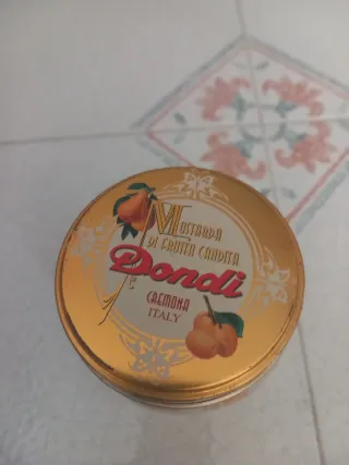 Scatola Latta Mostarda Dondi Cremona