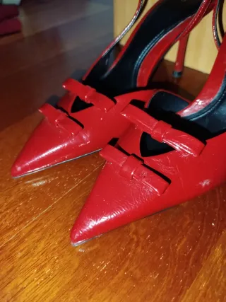 Sandalias Zara Talla 35 Rojas