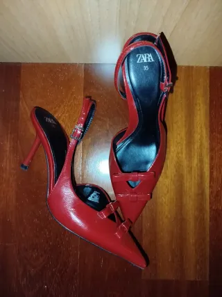 Sandalias Zara Talla 35 Rojas