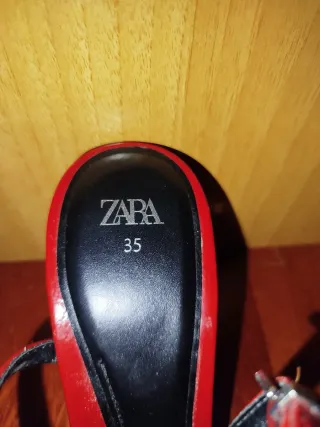 Sandalias Zara Talla 35 Rojas