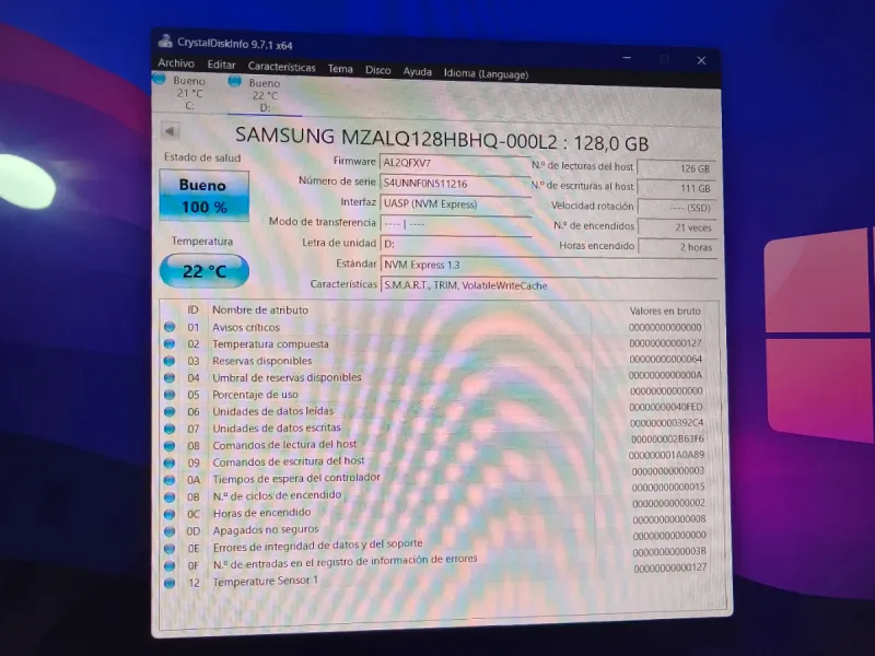 SSD Samsung PM991 128GB NVMe 2242 afbeelding 3