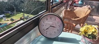 Reloj de Pared Doble Estación Vintage