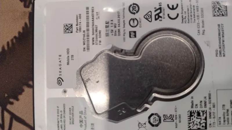 Disco duro externo Seagate Mobile HDD de 2TB