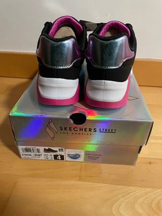 Zapatillas Skechers niña negras talla 36