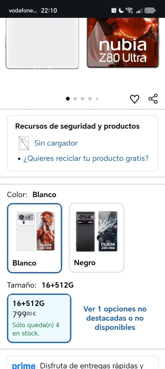 Nubia Z80 Ultra 16/512 global afbeelding 2