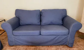 Sofá 2 plazas IKEA EKTORP azul