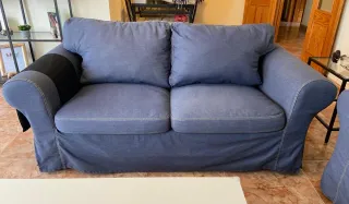 Sofá 2 plazas IKEA EKTORP azul